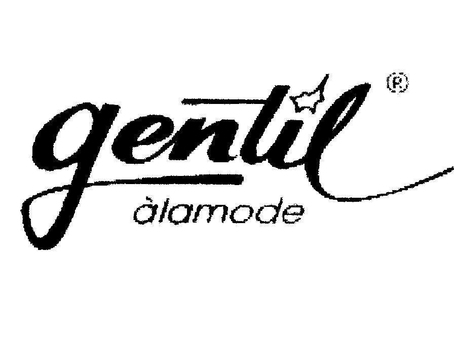 Mẫu nhãn hiệu gentil àlamode