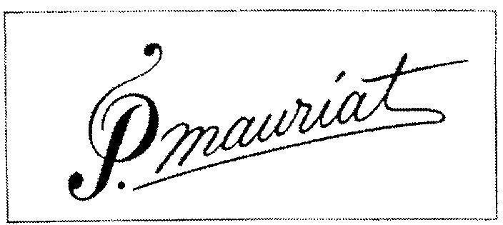 Mẫu nhãn hiệu P MAURIAT