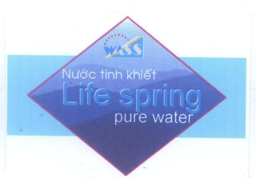 Mẫu nhãn hiệu WASS LIFE SPRING PURE WATER