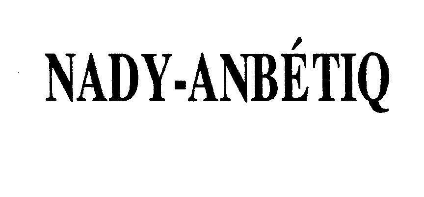 Mẫu nhãn hiệu NADY - Anbétiq