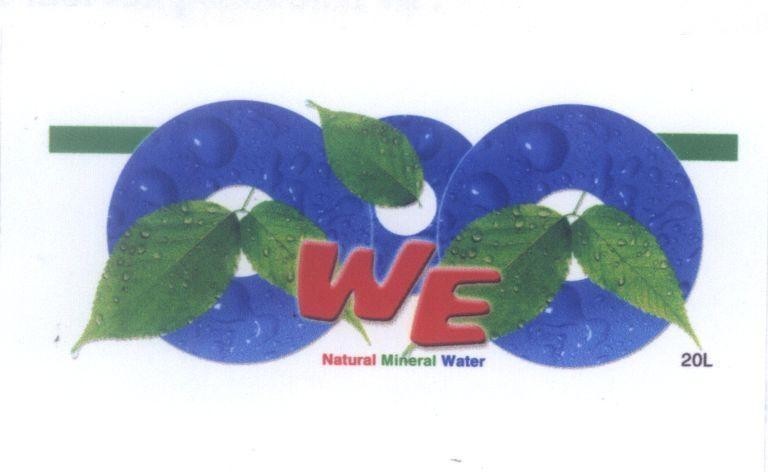 Mẫu nhãn hiệu WE NATURAL MINERAL WATER