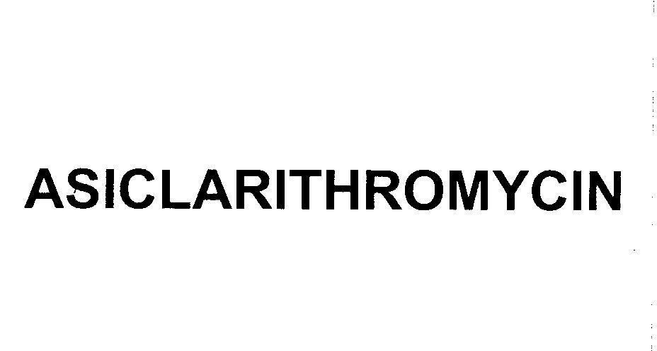 Mẫu nhãn hiệu ASICLARITHROMYCIN