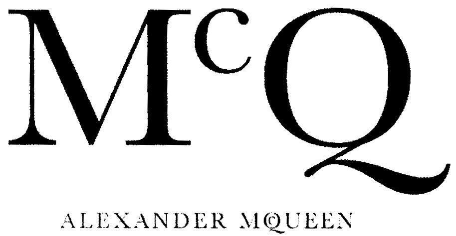 Mẫu nhãn hiệu McQ ALEXANDER MQUEEN