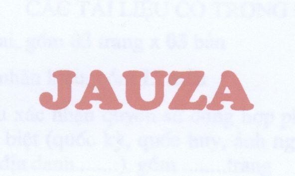 Mẫu nhãn hiệu JAUZA
