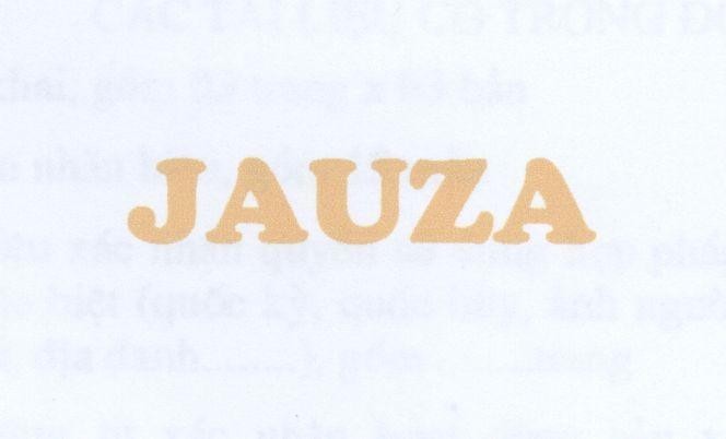 Mẫu nhãn hiệu JAUZA