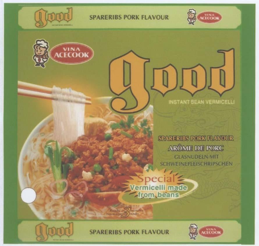 Mẫu nhãn hiệu GOOD VINA ACECOOK