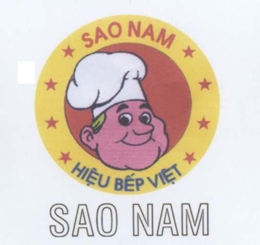 Mẫu nhãn hiệu SAO NAM Hiệu Bếp Việt