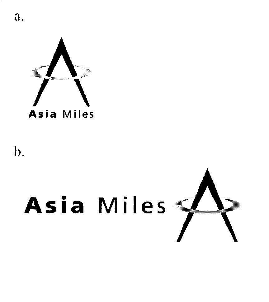 Mẫu nhãn hiệu ASIA MILES A B