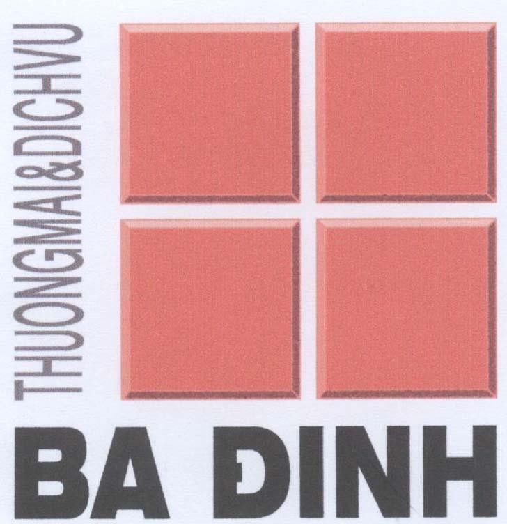 Mẫu nhãn hiệu BA ĐINH THUONGMAI&DICHVU