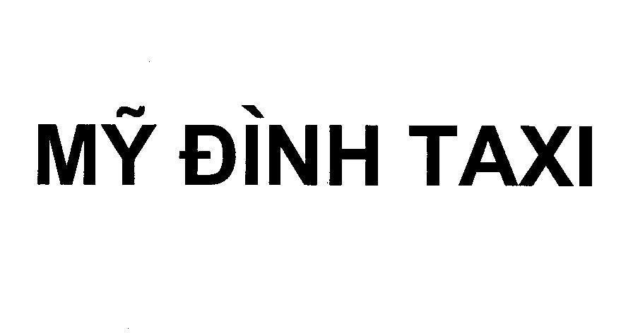 Mẫu nhãn hiệu Mỹ Đình TAXI