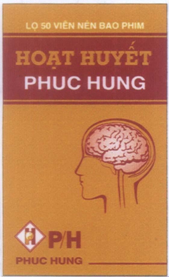 Mẫu nhãn hiệu Hoạt Huyết PHUC HUNG PH