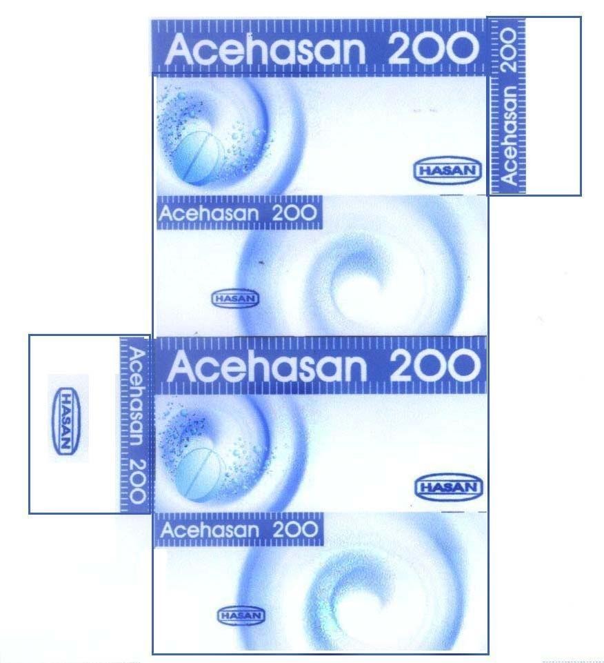 Mẫu nhãn hiệu ACEHASAN 200 HASAN