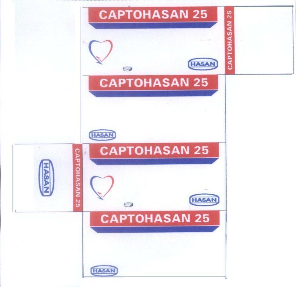 Mẫu nhãn hiệu CAPTOHASAN 25 HASAN