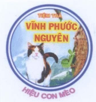 Mẫu nhãn hiệu Tiệm Trà Vĩnh Phước Nguyên Hiệu Con Mèo