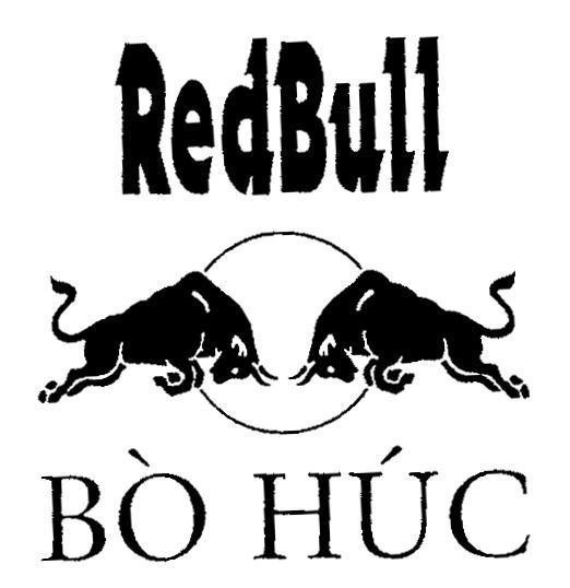 Mẫu nhãn hiệu REDBULL Bò Húc