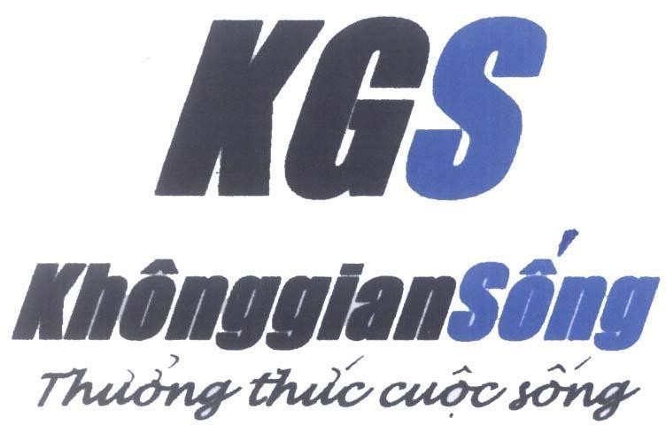 Mẫu nhãn hiệu KGS Không Gian Sống Thưởng thức cuộc sống