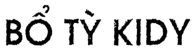 Mẫu nhãn hiệu Bổ Tỳ KIDY
