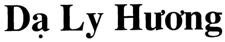 Mẫu nhãn hiệu Dạ Ly Hương