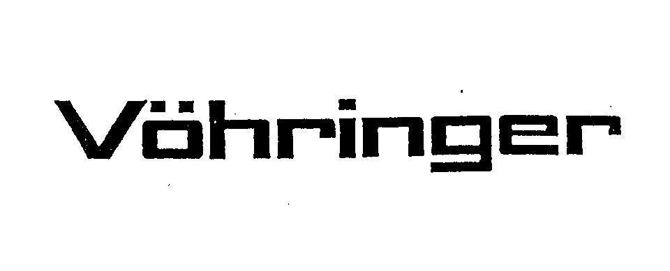 Mẫu nhãn hiệu VOHRINGER