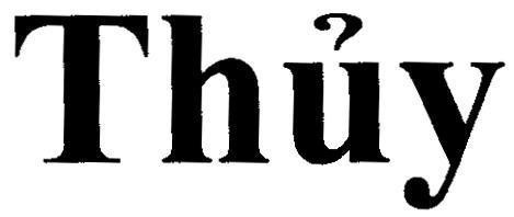 Mẫu nhãn hiệu Thuỷ