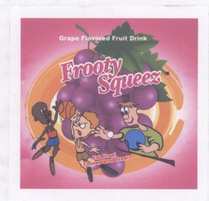 Mẫu nhãn hiệu Frooty Squeez Grape Flavored Fruit Drink