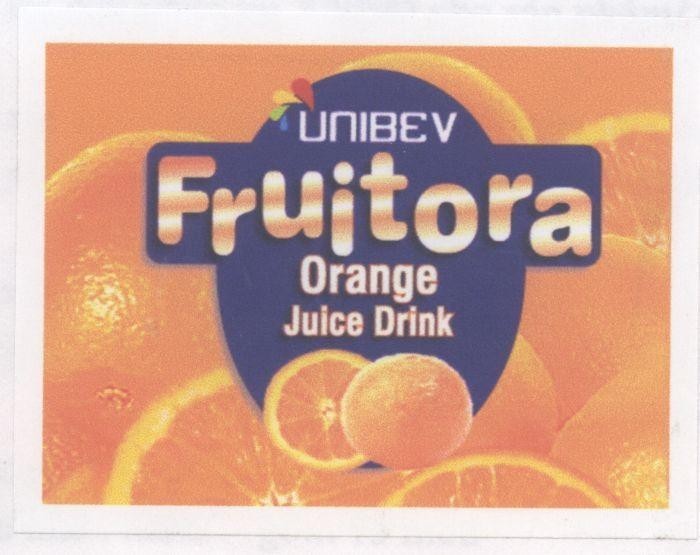 Mẫu nhãn hiệu UNIBEV Fruitora Orange Juice Drink