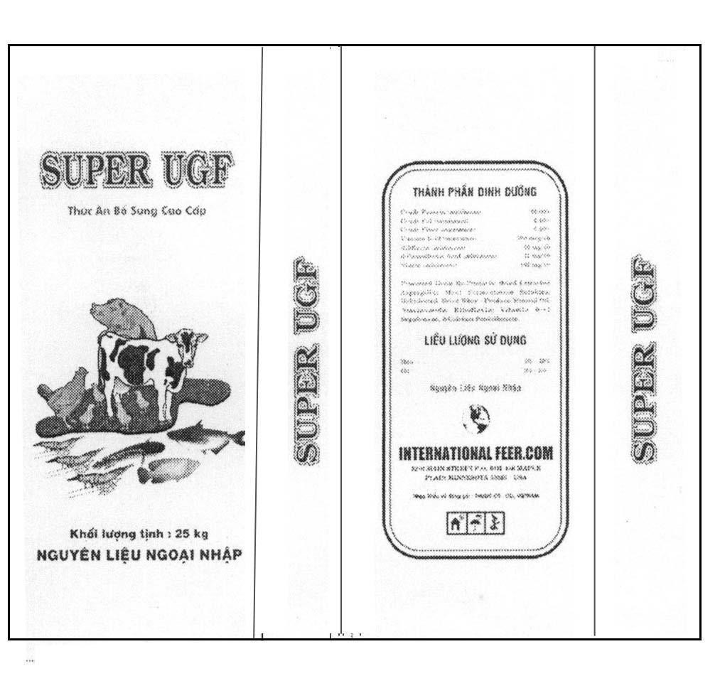 Mẫu nhãn hiệu SUPER UGF