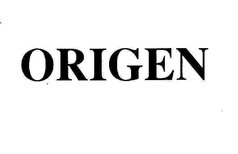 Mẫu nhãn hiệu ORIGEN