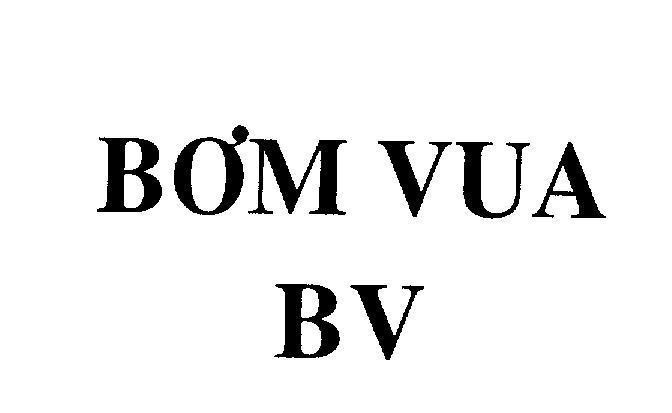 Mẫu nhãn hiệu BƠM VUA BV