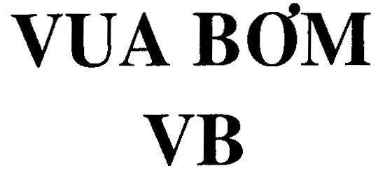 Mẫu nhãn hiệu VUA BƠM VB