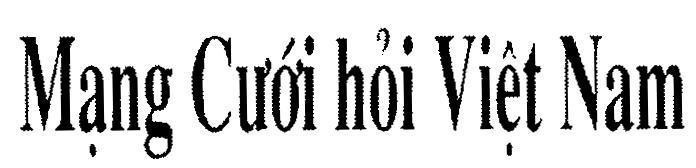 Mẫu nhãn hiệu Mạng Cưới hỏi Việt Nam