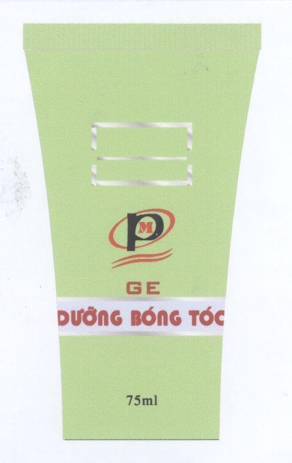 Mẫu nhãn hiệu MP GE Dưỡng bóng tóc