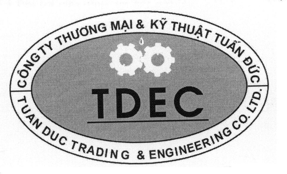 Mẫu nhãn hiệu TDEC Công ty Thương mại & Kỹ thuật Tuấn Đức