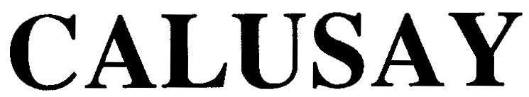 Mẫu nhãn hiệu CALUSAY
