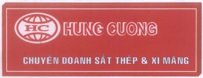 Mẫu nhãn hiệu HC HUNG CUONG Chuyên doanh sắt thép & xi măng
