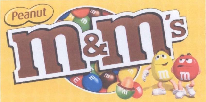 Mẫu nhãn hiệu M&M'S PEANUT