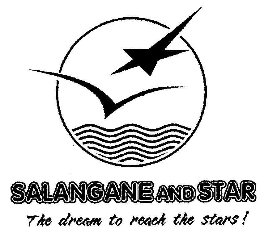 Mẫu nhãn hiệu SALANGANE AND STAR THE DREAM TO REACH THE STARS!