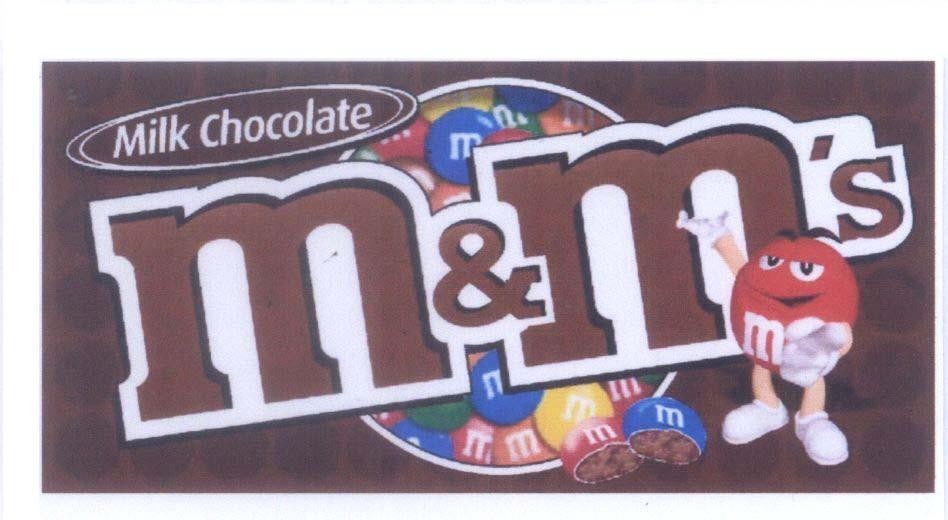 Mẫu nhãn hiệu m&m's Milk Chocolate m