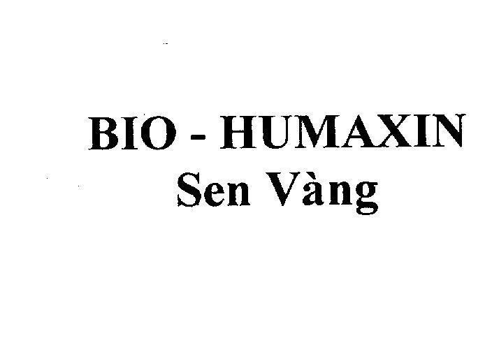 Mẫu nhãn hiệu BIO - HUMAXIN Sen Vàng