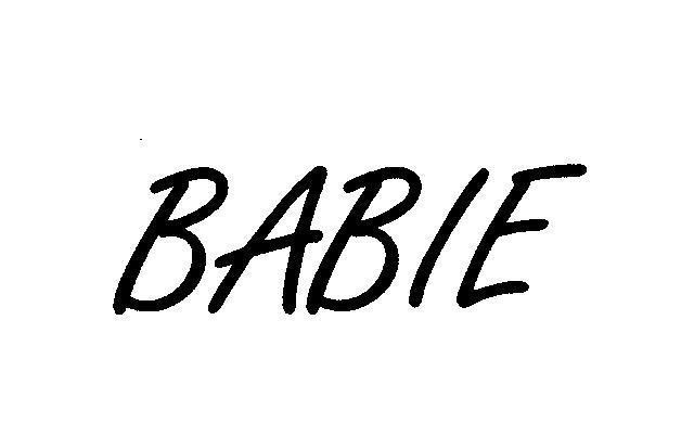 Mẫu nhãn hiệu BABIE