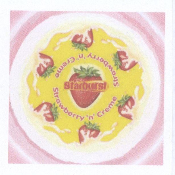 Mẫu nhãn hiệu STARBURST STRAWBERRY 'N' CREME