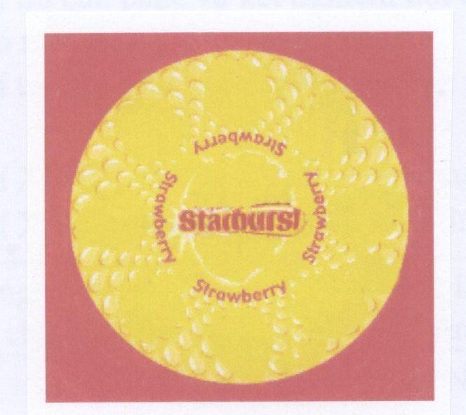 Mẫu nhãn hiệu STARBURST STRAWBERRY