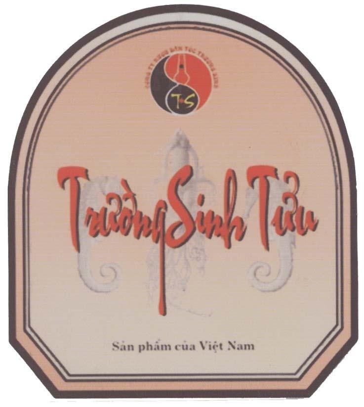 Mẫu nhãn hiệu TS Trường Sinh Tửu Sản phẩm của Việt Nam