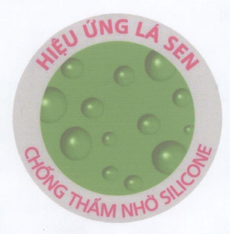 Mẫu nhãn hiệu Hiệu ứng Lá sen Chống thấm nhờ SILICONE