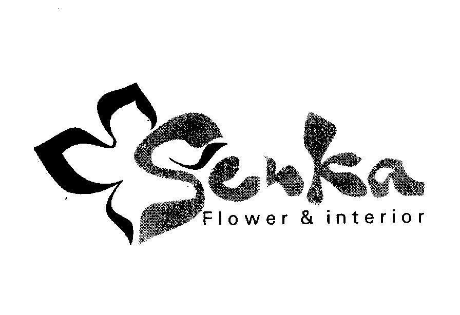 Mẫu nhãn hiệu Senka Flower & interior
