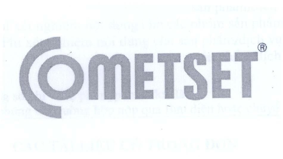 Mẫu nhãn hiệu COMETSET