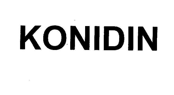 Mẫu nhãn hiệu KONIDIN