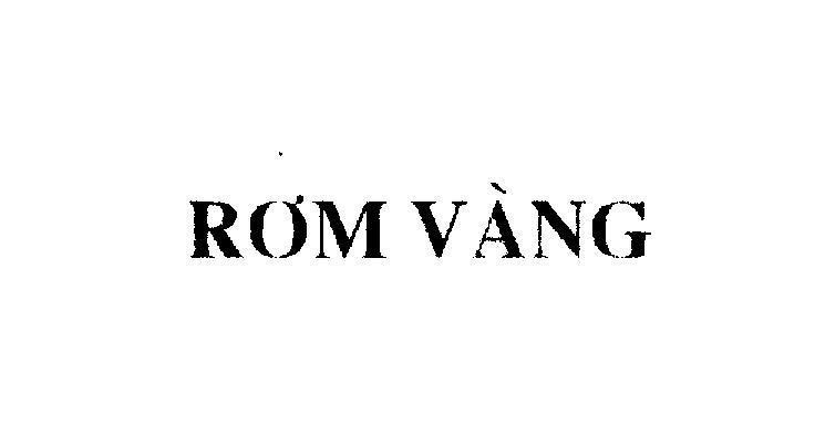 Mẫu nhãn hiệu Rơm Vàng