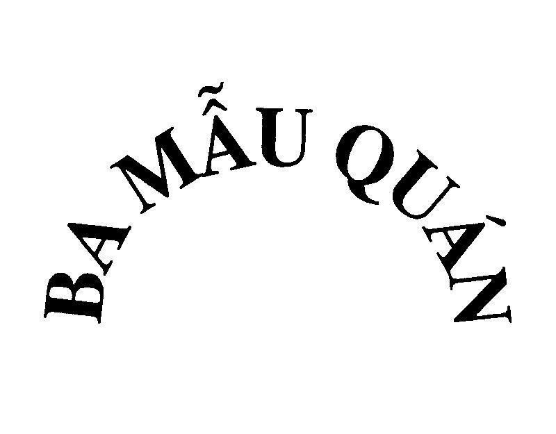 Mẫu nhãn hiệu Ba Mẫu Quán
