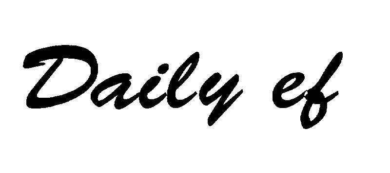 Mẫu nhãn hiệu DAILY EF